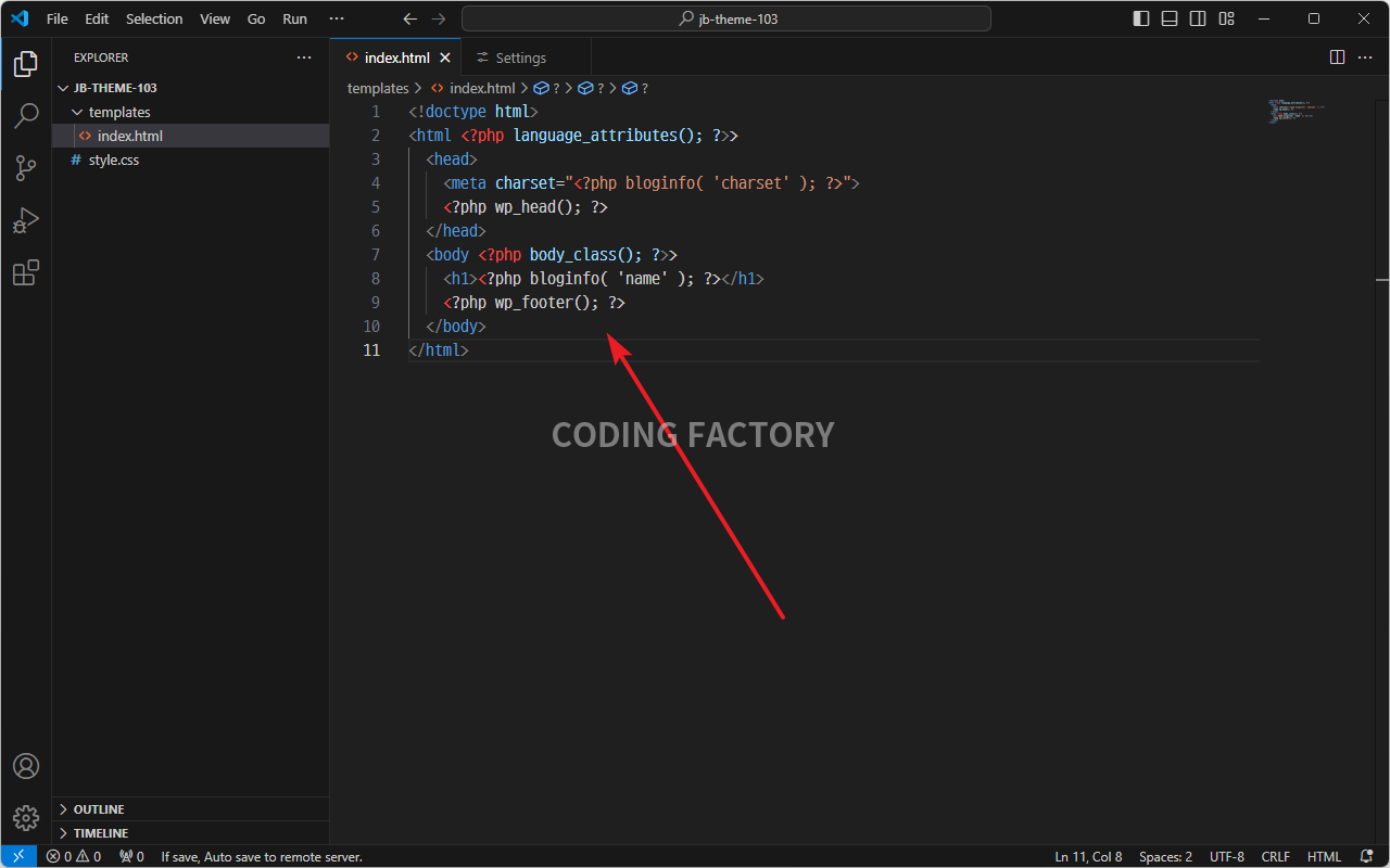 Visual Studio Code / HTML 문서에 PHP 코드 하이라이트 적용시키는 방법 – CODING FACTORY