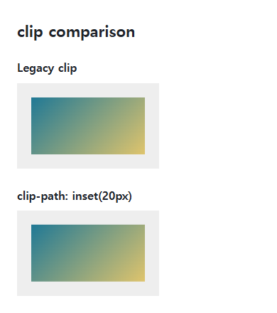 clip browser comparison showing the specified and reference values in the same example