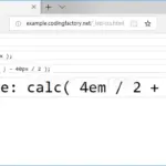 CSS / Reference / calc()
