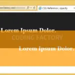 CSS / Reference / opacity