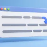 한 줄의 내용이 다음 줄로 이어지는 흐름을 표현한 일러스트