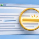 기울어진 강조와 두꺼운 중요 표시를 대비한 일러스트