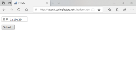 HTML / input / date, time / 날짜, 시간 입력하는 양식 – CODING FACTORY