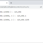 PHP / number_format() / 숫자 표현 형식 정하는 함수