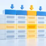 행과 열이 구분된 CSV 형태의 표 블록