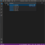 Visual Studio Code / 대문자를 소문자로, 소문자를 대문자로 일괄 변경하는 방법